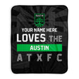 Pixsona Austin FC Skyline Pixel Fleece Blanket | Personalized | Custom