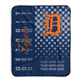 Pixsona Detroit Tigers Halftone Pixel Fleece Blanket | Personalized | Custom