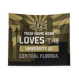 Pixsona UCF Knights Skyline Tapestry | Personalized | Custom