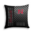 Pixsona Nicholls State Colonels Halftone Throw Pillow | Personalized | Custom
