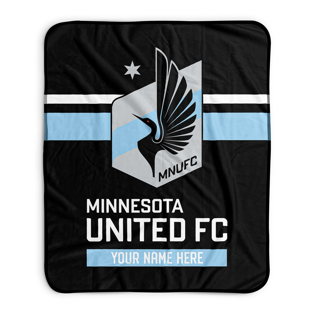 Pixsona Minnesota United FC Stripes Pixel Fleece Blanket | Personalized | Custom