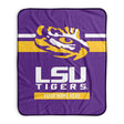 Pixsona LSU Tigers Stripes Pixel Fleece Blanket | Personalized | Custom