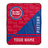 Pixsona Detroit Pistons Split Pixel Fleece Blanket | Personalized | Custom