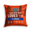 Pixsona Florida Gators Skyline Throw Pillow | Personalized | Custom