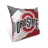 Pixsona Throw Pillows Licensed Ohio State Buckeyes Geometric Throw Pillow | Personalized | Custom