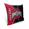Pixsona Throw Pillows Licensed Ohio State Buckeyes Glow Throw Pillow | Personalized | Custom