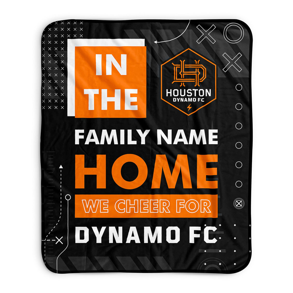 Pixsona Houston Dynamo Cheer Pixel Fleece Blanket | Personalized | Custom