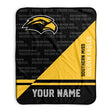 Pixsona Southern Miss Golden Eagles Split Pixel Fleece Blanket | Personalized | Custom