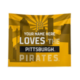 Pixsona Pittsburgh Pirates Skyline Tapestry | Personalized | Custom