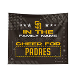 Pixsona San Diego Padres Cheer Tapestry | Personalized | Custom