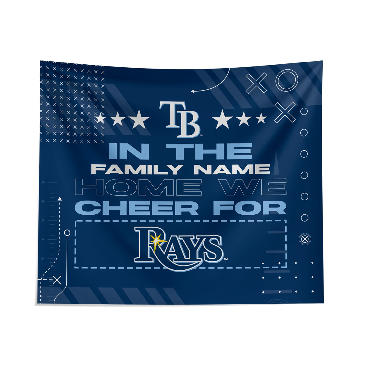 Pixsona Tampa Bay Rays Cheer Tapestry | Personalized | Custom