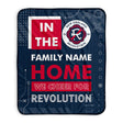 Pixsona New England Revolution Cheer Pixel Fleece Blanket | Personalized | Custom