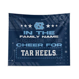 Pixsona North Carolina Tar Heels Cheer Tapestry | Personalized | Custom