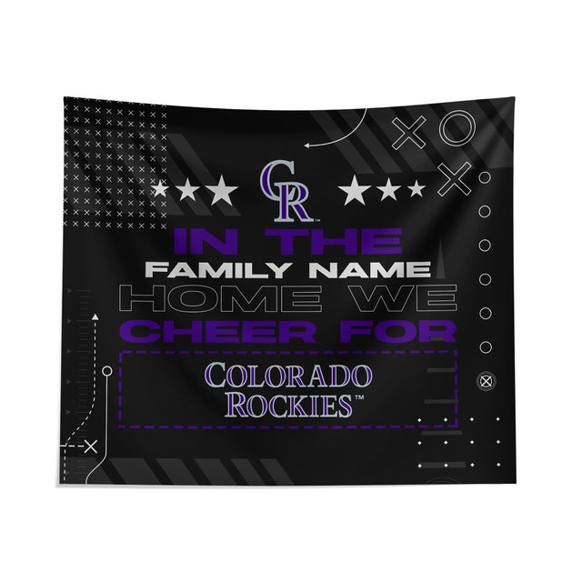 Pixsona Colorado Rockies Cheer Tapestry | Personalized | Custom