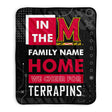 Pixsona Maryland Terrapins Cheer Pixel Fleece Blanket | Personalized | Custom