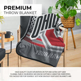 Pixsona Ohio State Mesh Pixel Fleece Blanket | Personalized | Custom