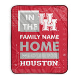 Pixsona Houston Cougars Cheer Pixel Fleece Blanket | Personalized | Custom
