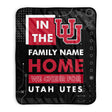 Pixsona Utah Utes Cheer Pixel Fleece Blanket | Personalized | Custom