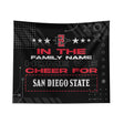 Pixsona San Diego State Aztecs Cheer Tapestry | Personalized | Custom