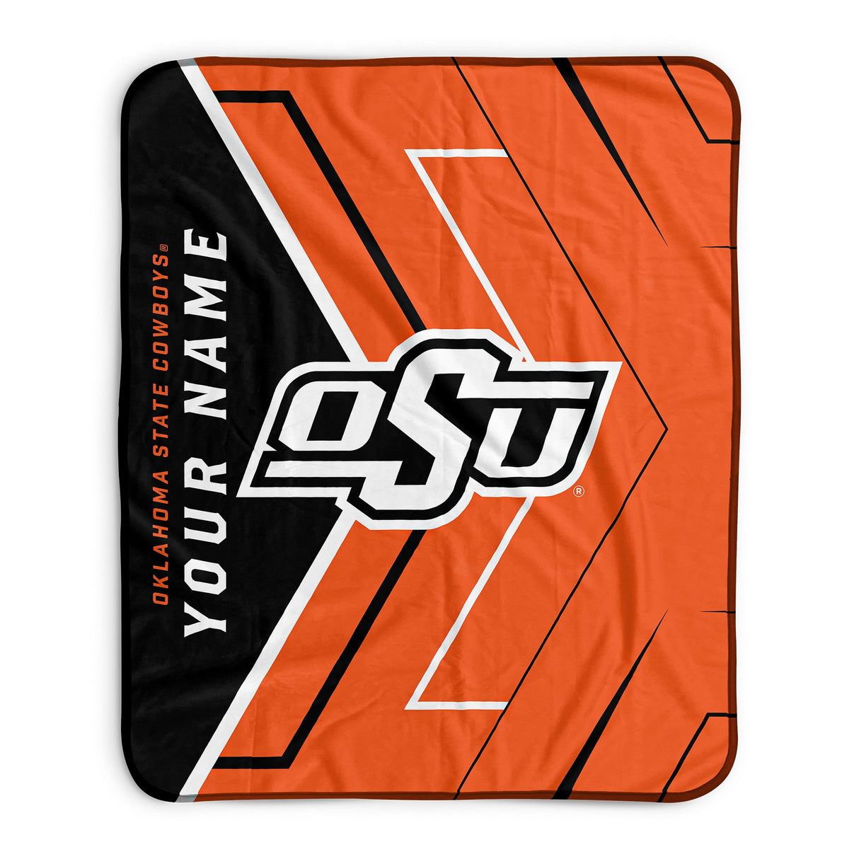 Pixsona Oklahoma State Cowboys Glow Pixel Fleece Blanket | Personalized | Custom