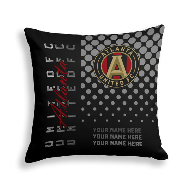 Pixsona Atlanta United FC Halftone Throw Pillow | Personalized | Custom