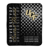 Pixsona UCF Knights Halftone Pixel Fleece Blanket | Personalized | Custom