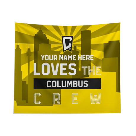 Pixsona Columbus Crew Skyline Tapestry | Personalized | Custom
