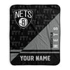 Pixsona Brooklyn Nets Split Pixel Fleece Blanket | Personalized | Custom