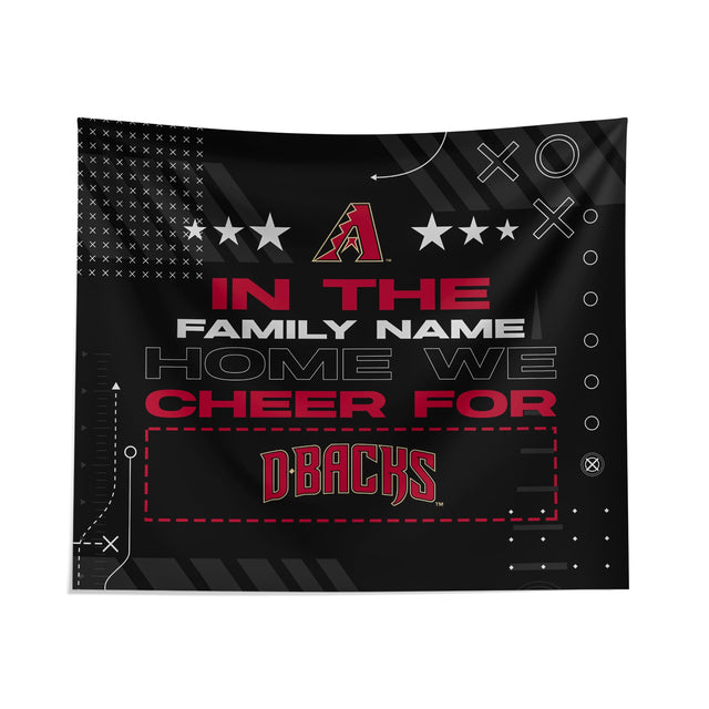 Pixsona Arizona Diamondbacks Cheer Tapestry | Personalized | Custom