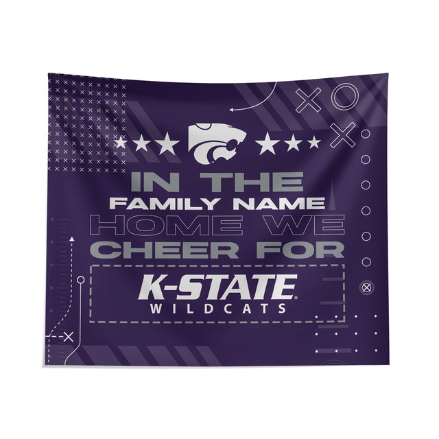 Pixsona Kansas State Wildcats Cheer Tapestry | Personalized | Custom