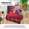 Pixsona Pixel Fleece Licensed Ohio State Arrows Pixel Fleece Blanket | Personalized | Custom