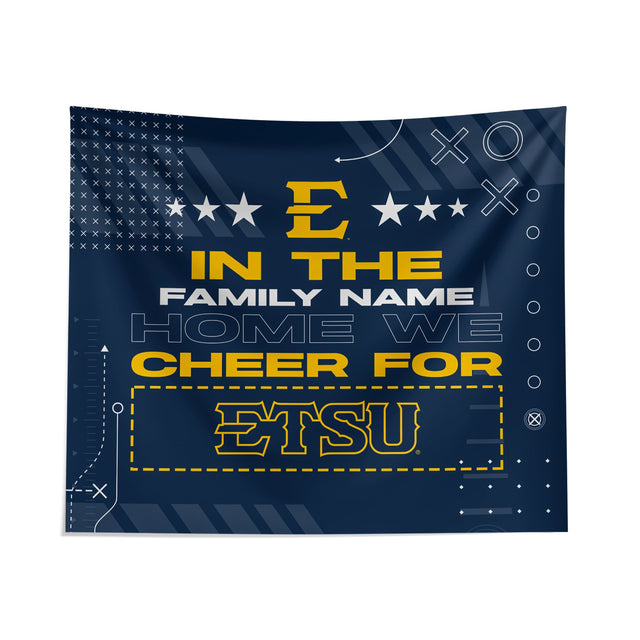 Pixsona East Tennessee Buccaneers Cheer Tapestry | Personalized | Custom