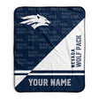 Pixsona Nevada Wolf Pack Split Pixel Fleece Blanket | Personalized | Custom