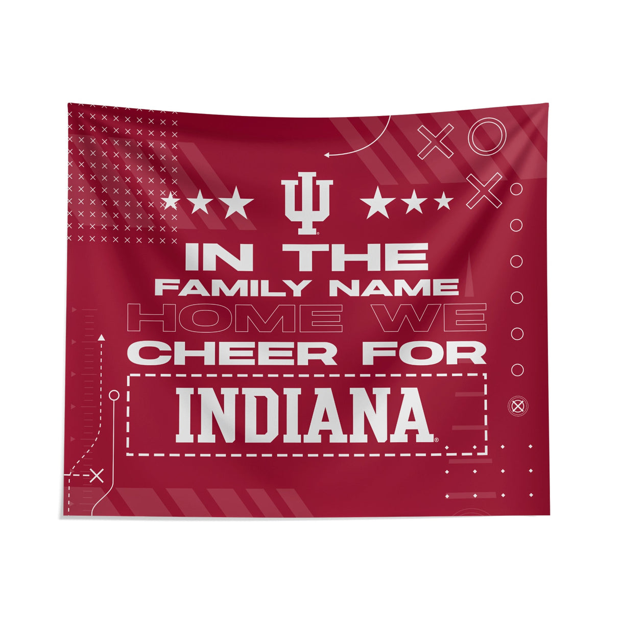 Pixsona Indiana Hoosiers Cheer Tapestry | Personalized | Custom