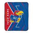 Pixsona Kansas Jayhawks Glow Pixel Fleece Blanket | Personalized | Custom