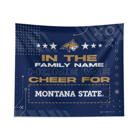 Pixsona Montana State Bobcats Cheer Tapestry | Personalized | Custom
