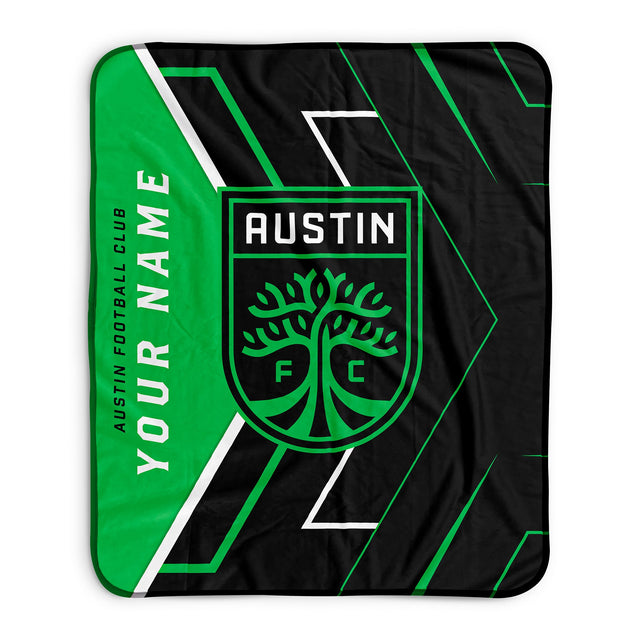 Pixsona Austin FC Glow Pixel Fleece Blanket | Personalized | Custom