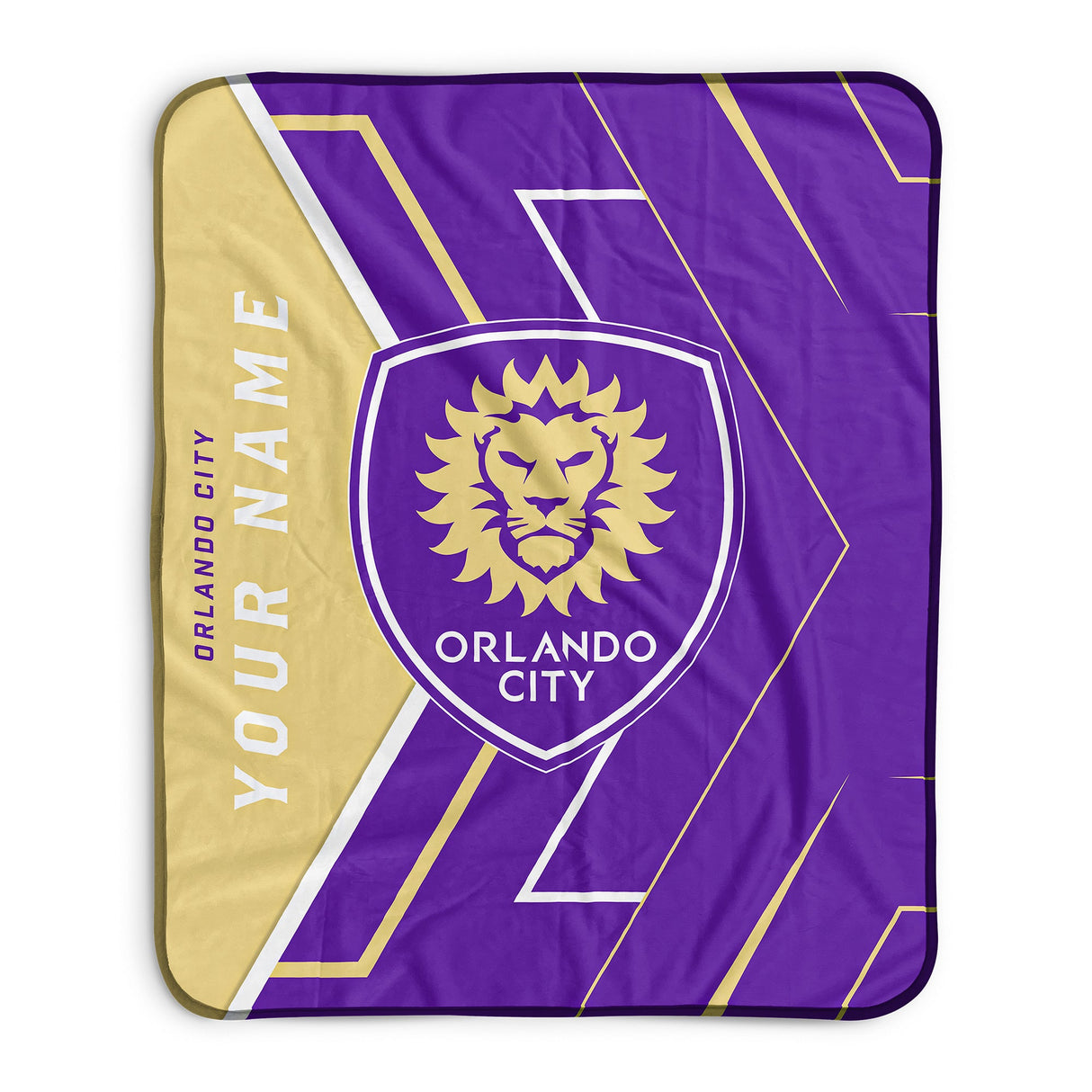 Pixsona Orlando City SC Glow Pixel Fleece Blanket | Personalized | Custom