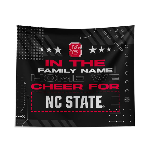 Pixsona NC State Wolfpack Cheer Tapestry | Personalized | Custom