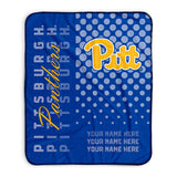 Pixsona Pitt Panthers Halftone Pixel Fleece Blanket | Personalized | Custom