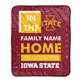 Pixsona Iowa State Cyclones Cheer Pixel Fleece Blanket | Personalized | Custom
