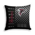 Pixsona Atlanta Falcons Halftone Throw Pillow | Personalized | Custom