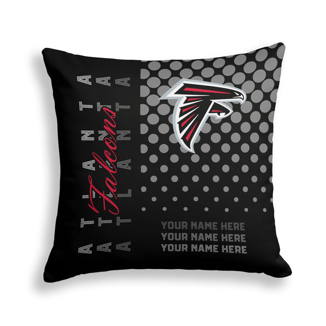 Pixsona Atlanta Falcons Halftone Throw Pillow | Personalized | Custom