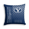 Pixsona Brigham Young Cougars Halftone Throw Pillow | Personalized | Custom