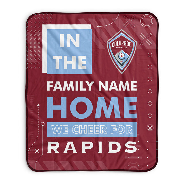 Pixsona Colorado Rapids Cheer Pixel Fleece Blanket | Personalized | Custom