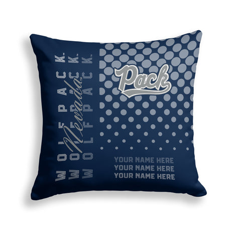 Pixsona Nevada Wolf Pack Halftone Throw Pillow | Personalized | Custom