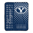Pixsona Brigham Young Cougars Halftone Pixel Fleece Blanket | Personalized | Custom