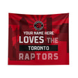 Pixsona Toronto Raptors Skyline Tapestry | Personalized | Custom