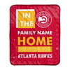 Pixsona Atlanta Hawks Cheer Pixel Fleece Blanket | Personalized | Custom
