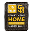 Pixsona San Diego Padres Cheer Pixel Fleece Blanket | Personalized | Custom